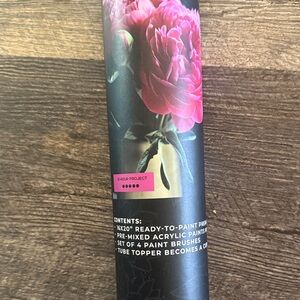 Pink Floral Paint by number kit.